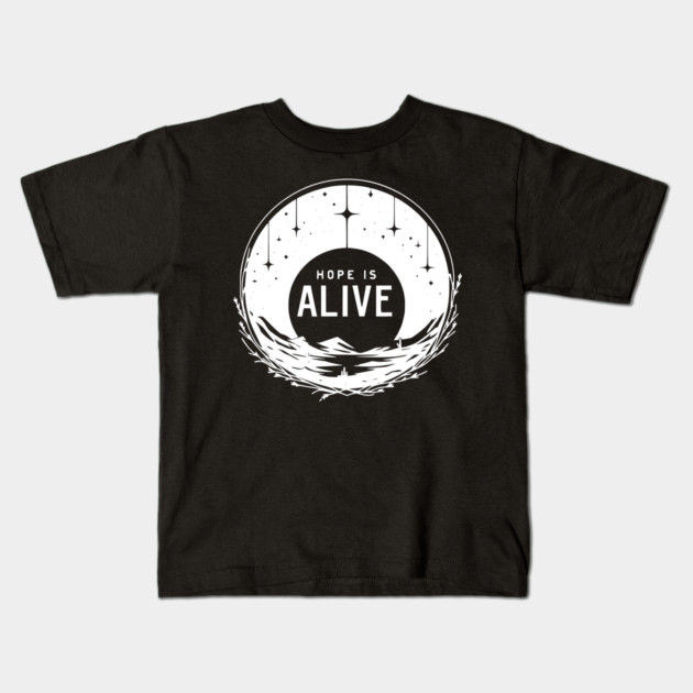 Hope is Alive Kids T-Shirt by Frank Ring