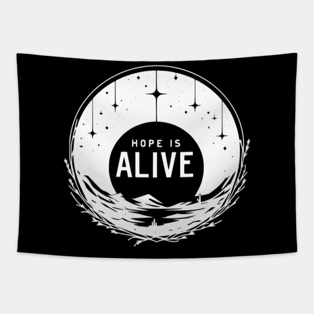 Hope is Alive Tapestry by Frank Ring