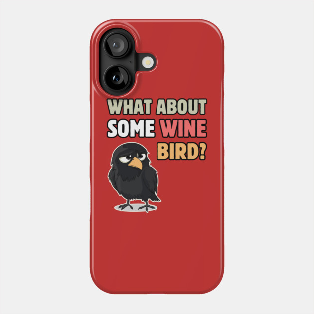 Flirty Crow - Cute & Funny Phone Case by TuncGK