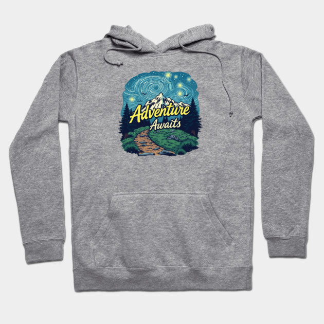 Adventure Awaits Hoodie by Pete the Cat Guy