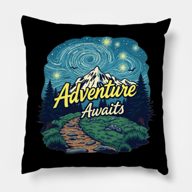 Adventure Awaits Pillow by Pete the Cat Guy