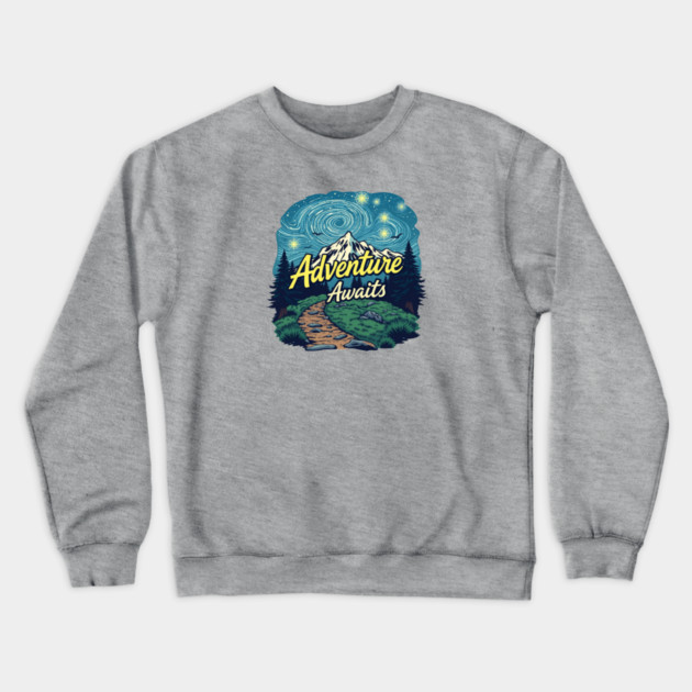 Adventure Awaits Crewneck Sweatshirt by Pete the Cat Guy