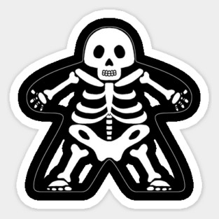 Skeleton Meeple Sticker