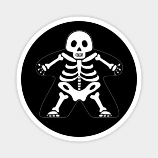 Skeleton Meeple Magnet