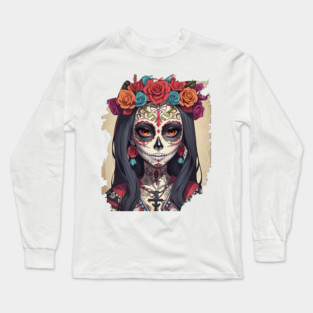 Mexican-Muerte Long Sleeve T-Shirt