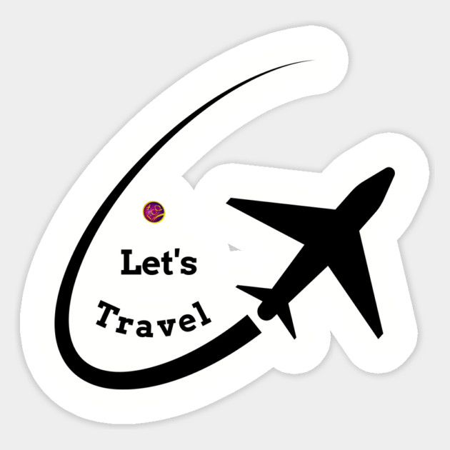 Let's travel Sticker by FirstClassQueen