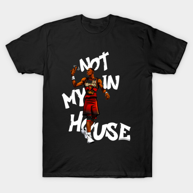 Dikembe Mutombo - Drawing T-Shirt by Buff Geeks Art