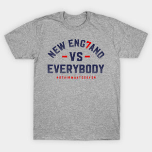 New England Against The World - Gray T-Shirt