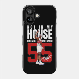 Dikembe Mutombo #55 basketball cartoon Phone Case