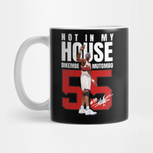 Dikembe Mutombo #55 basketball cartoon Mug