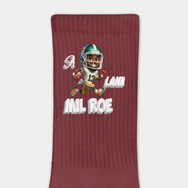 A Lank Milroe America football by Nizar clothing store 