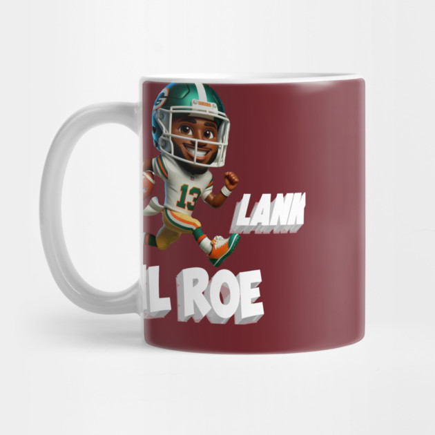 A Lank Milroe America football by Nizar clothing store 