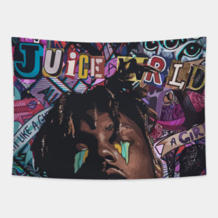 Juice Wrld Art Tapestry