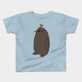 Pesto the Cute Baby King Penguin Wearing Crown Kids T-Shirt