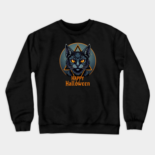 Halloween Cat Crewneck Sweatshirt by Pete the Cat Guy