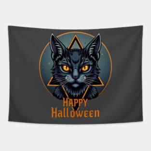 Halloween Cat Tapestry