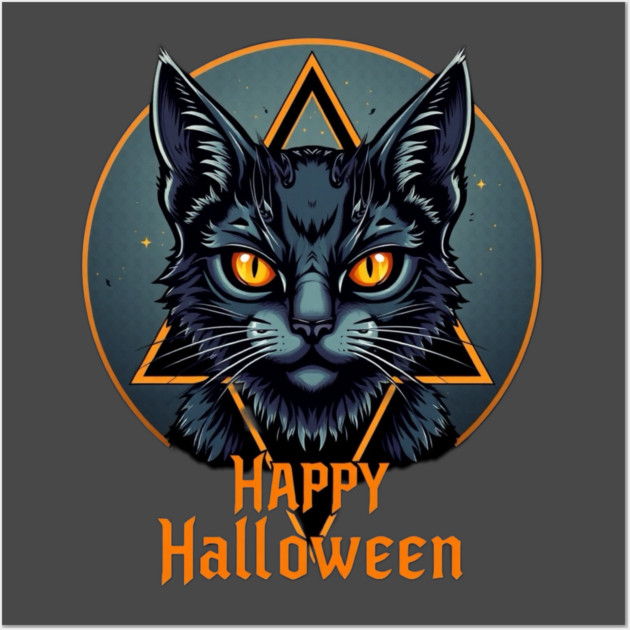 Halloween Cat Wall Art by Pete the Cat Guy