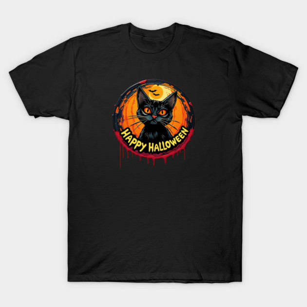 Happy Halloween Cat T-Shirt by Pete the Cat Guy