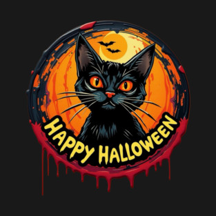 Happy Halloween Cat T-Shirt
