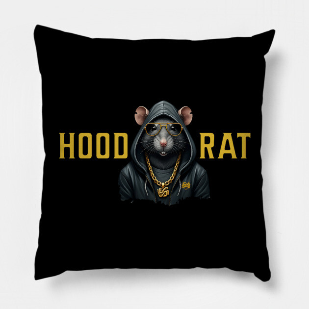 Hood Rat Pillow by UrbanLifeApparel