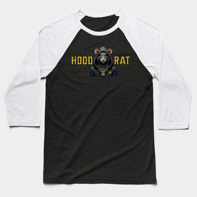 Hood Rat Baseball T-Shirt by UrbanLifeApparel