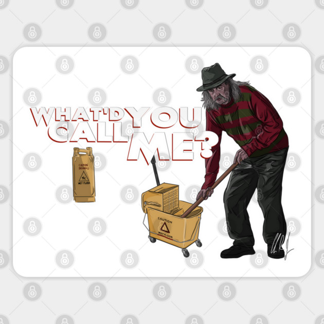 Scream! It's Fred the Janitor! Sticker by 51Deesigns