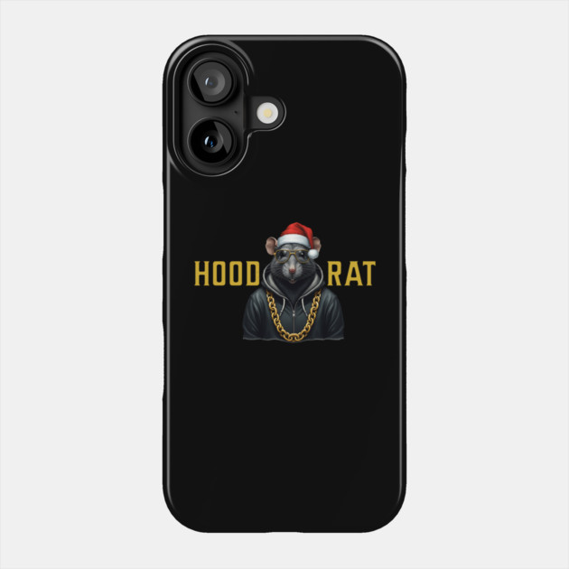 Hood Rat - Santa Hat Phone Case by UrbanLifeApparel