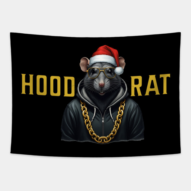 Hood Rat - Santa Hat Tapestry by UrbanLifeApparel
