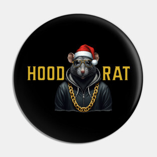 Hood Rat - Santa Hat Pin