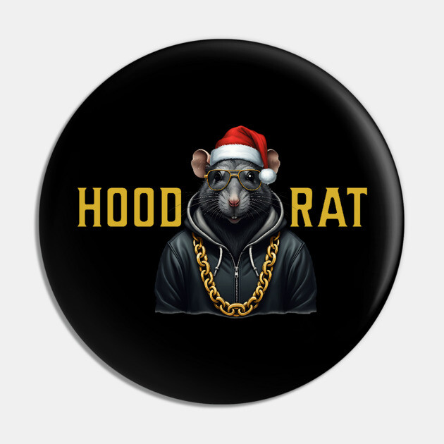 Hood Rat - Santa Hat Pin by UrbanLifeApparel