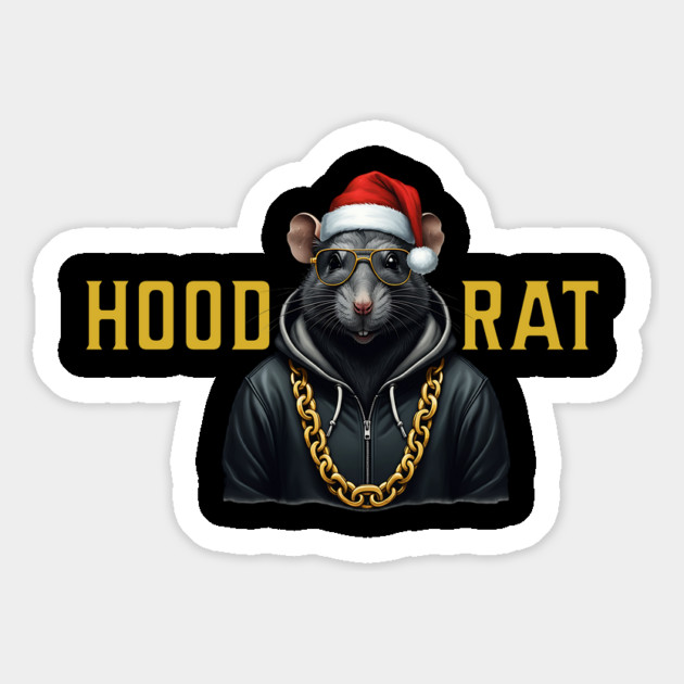 Hood Rat - Santa Hat Magnet by UrbanLifeApparel