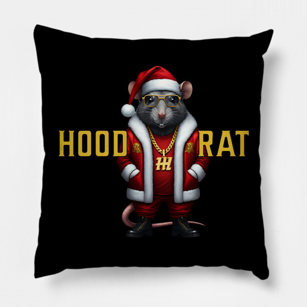 Hood Rat - Santa Pillow by UrbanLifeApparel