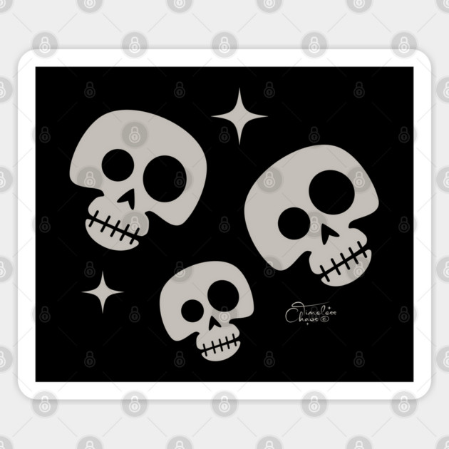 Skulls Sticker by Timeless Chaos