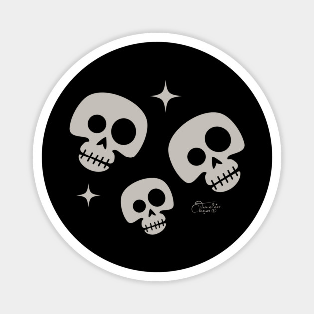 Skulls Magnet by Timeless Chaos
