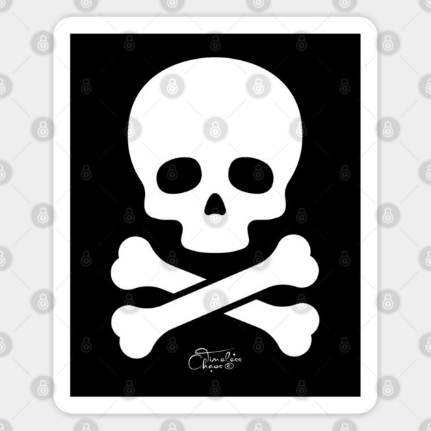 Skull Sticker by Timeless Chaos