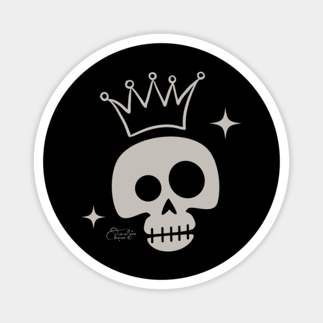 King Skull Magnet by Timeless Chaos