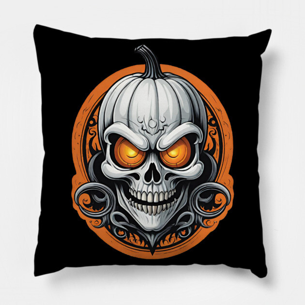 Pumpkin Head Pillow by Grave Digs