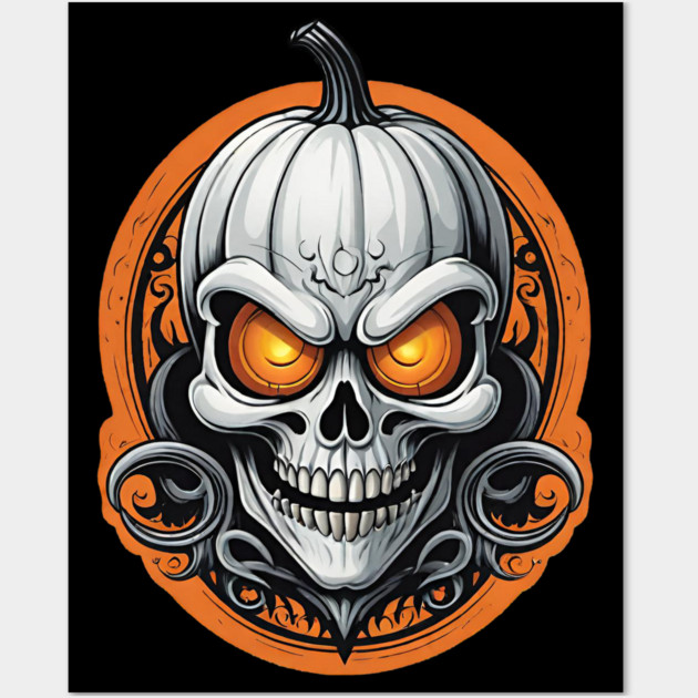 Pumpkin Head Wall Art by Grave Digs