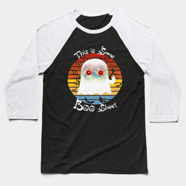 This Is Some Boo Sheet Ghost Baseball T-Shirt by Db Printed