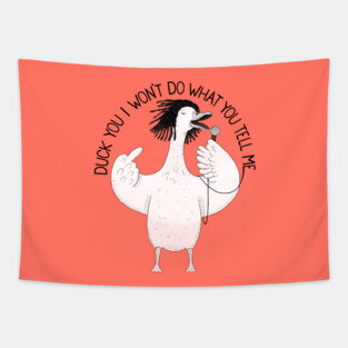 Duck You! | Animal Karaoke Collection Tapestry