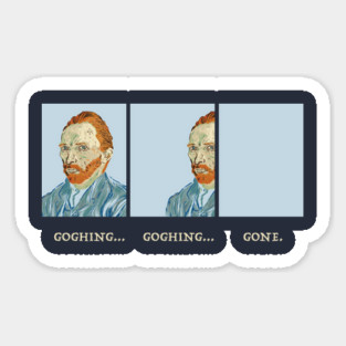 Van Gogh Goghing Gone Magnet
