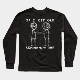A Reminder - Radiohead Illustrated Lyrics - Inverted. Long Sleeve T-Shirt