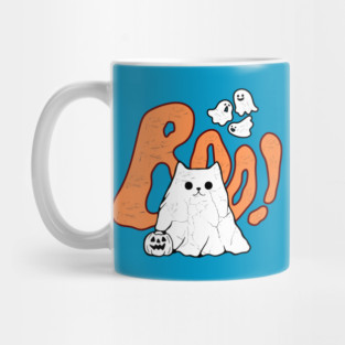 Cat Ghost Of Disapproval Halloween Mug