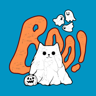 Cat Ghost Of Disapproval Halloween T-Shirt