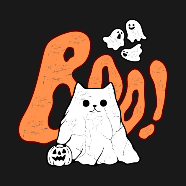 Cat Ghost Of Disapproval Halloween by teewyld