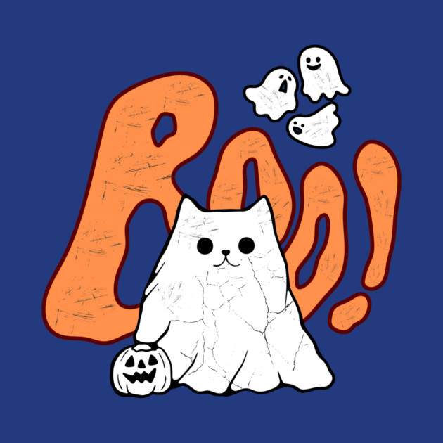 Cat Ghost Of Disapproval Halloween by teewyld