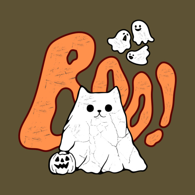 Cat Ghost Of Disapproval Halloween by teewyld