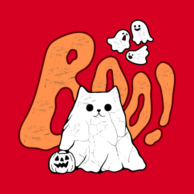 Cat Ghost Of Disapproval Halloween by teewyld