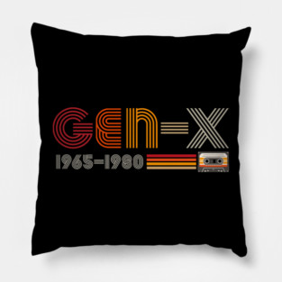 Retro gen x Pillow