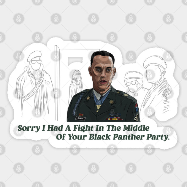 Black Panther Party Sticker by 51Deesigns